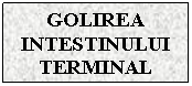 Text Box: GOLIREA INTESTINULUI TERMINAL

