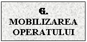 Text Box: G. MOBILIZAREA OPERATULUI


