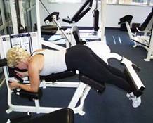 leg curl machine