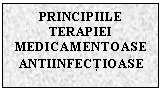 Text Box: PRINCIPIILE TERAPIEI MEDICAMENTOASE ANTIINFECTIOASE