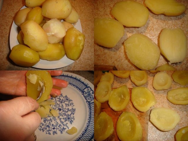 Cartofi umpluti cu ciuperci